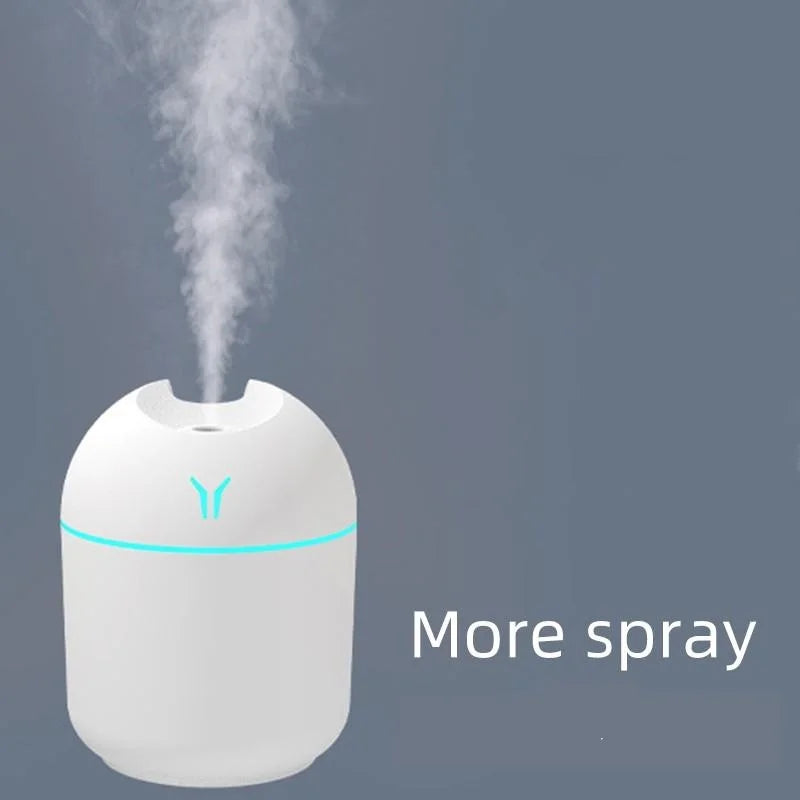 250ML USB Mini Air Humidifier Aroma Essential Oil Diffuser For Home Car Ultrasonic Mute Mist Maker Diffuser with LED Color Lamp Beauty World Shop