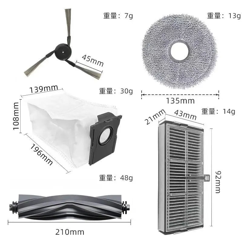 Dreame L40 Ultra / X40 Ultra Robot Vacuum Accessories Dust Bags Mop Main Side Brushes Cloths HEPA Filters Spare Parts Beauty World Shop