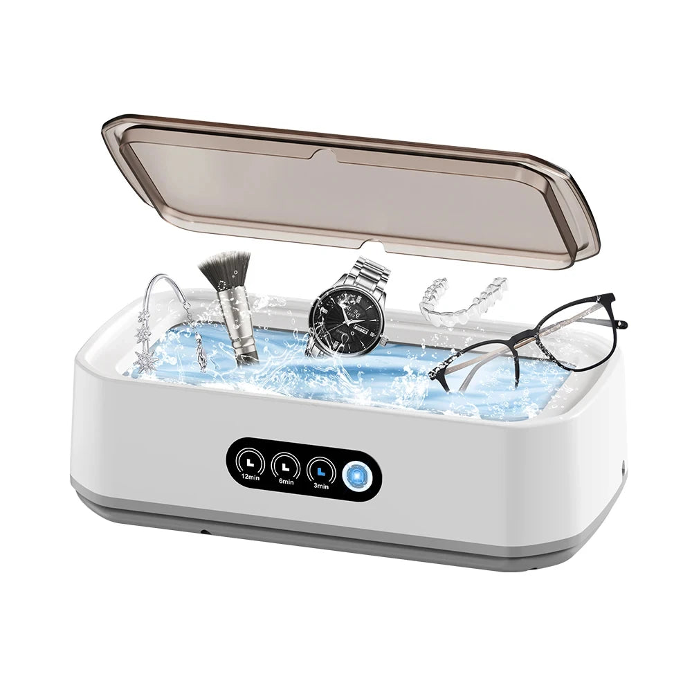 Ultrasonic Cleaner Machine Eyeglass 650ml Mini High-frequency Vibration Cleaning For Glasses Jewelry Denture Pacifier Beauty World Shop