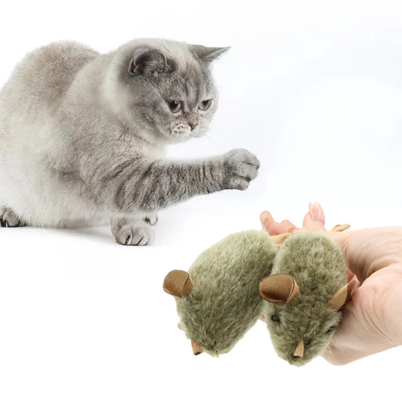 New Type Of Cat-teasing Plush Simulation Mouse Toy Long Plush Bird Chirping Mouse Scratch-resistant And Biting Interactive Toy Beauty World Shop