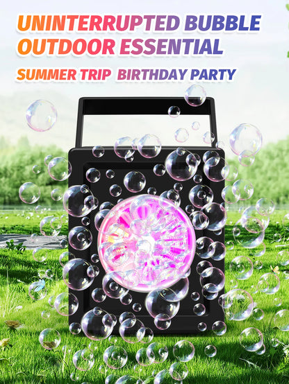 10 hole fully automatic bubble blowing handheld electric bubble machine toy outdoor birthday without battery and bubble water Beauty World Shop