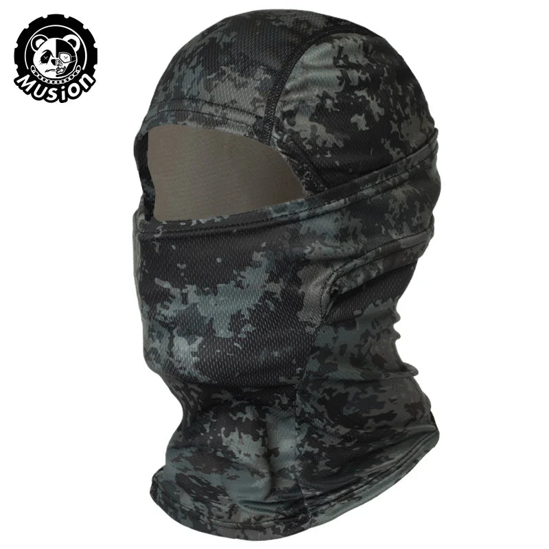 MusionTactical Balaclava Full Face Mask Quick-dryHiking Cycling Camping Hunting AirsoftHood Cap Bike Head Cover Summer Men Women Beauty World Shop