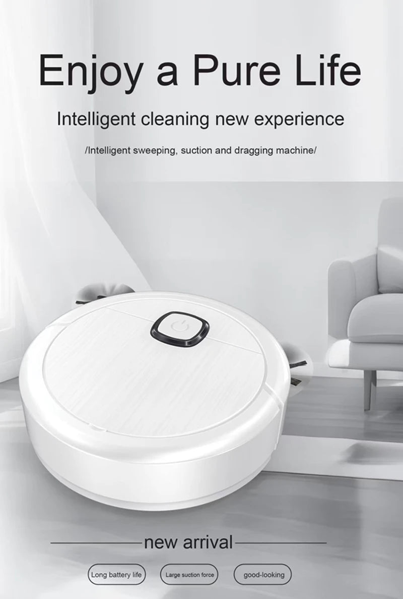 3-in-1 Smart Sweeping Robot Vacuum Mop 4000pa Strong Suction Washable Mop For Pet Hair Hard Floor Ideal Home Kitchen Room 2025