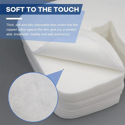 500/100pcs Disposable Face Cradle Covers Headrest Massage Pillow Paper Soft Non-Woven Face Covers for Spa Salon Beauty Supplies Beauty World Shop