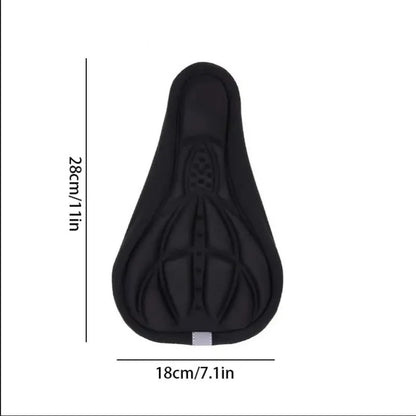 Soft 3D Padded Cycling Bicycle MTB Bike Saddle Seat Cover Cushion Sponge Foam Comfortable Saddles Mat Bicycle Accessory Beauty World Shop