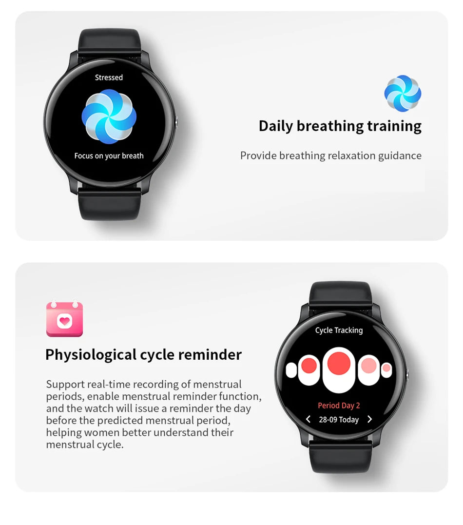 2025 New Smart Watch Women Men Bluetooth Call Sports Fitness Watches Heart Rate Health Monitor Smartwatch Ladies For Android iOS