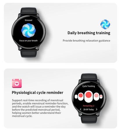 2025 New Smart Watch Women Men Bluetooth Call Sports Fitness Watches Heart Rate Health Monitor Smartwatch Ladies For Android iOS