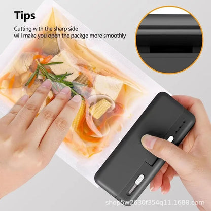 Mini Plastic Bag Sealer Heat Bag Sealing Machine Food Packaging Plastic Bags Sealer Clip Bag Handheld Rechargeable Heat Sealer Beauty World Shop
