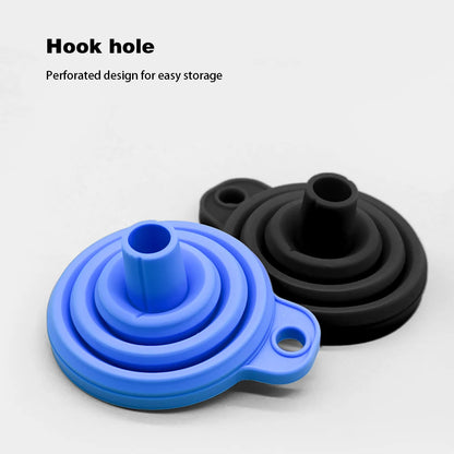 Engine Funnel Car Universal Silicone Liquid Funnel Washer Fluid Change Foldable Portable Auto Engine Oil Petrol Change Funnel Beauty World Shop