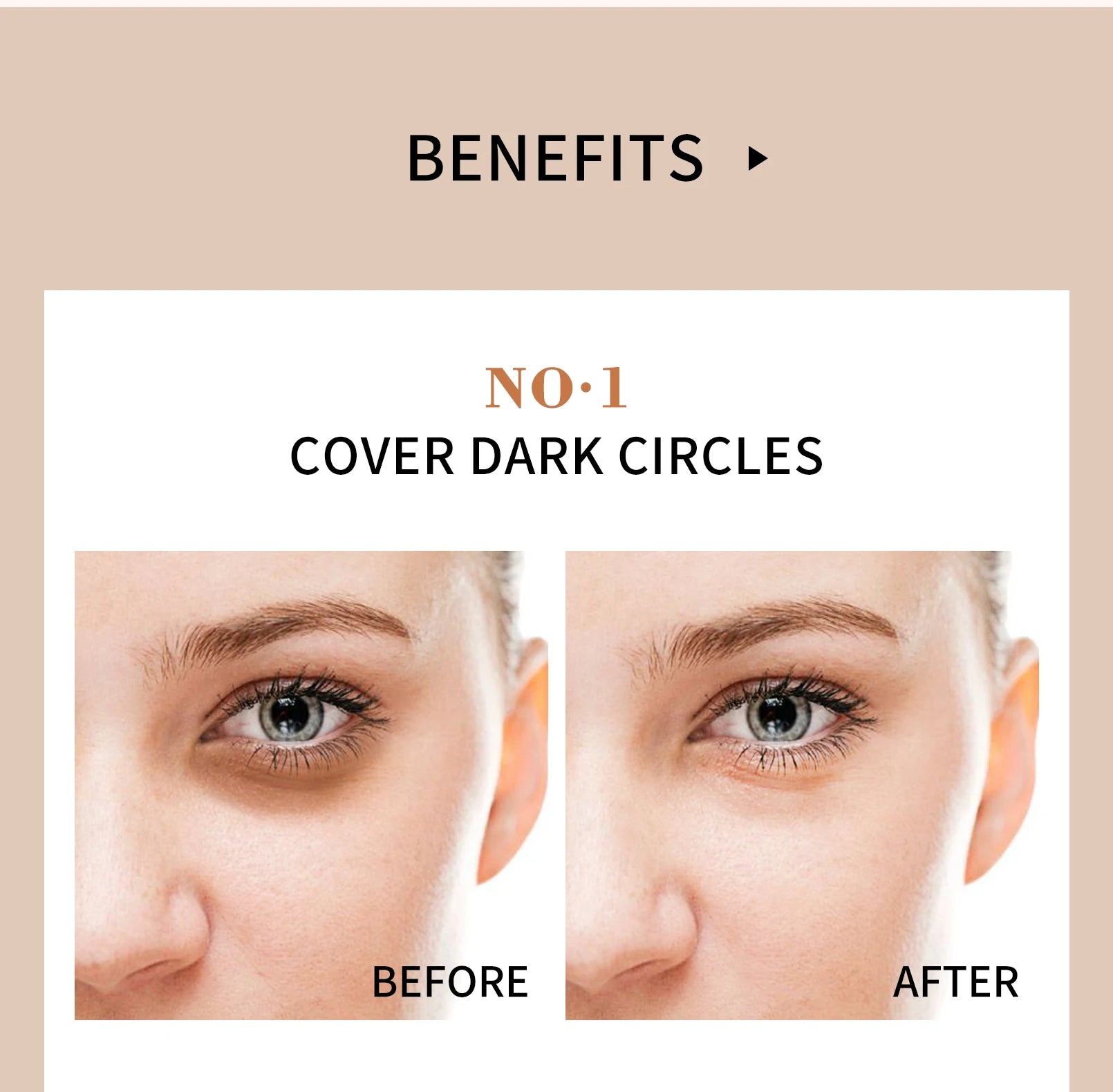 QIC Waterproof & Sweatproof Concealer Cream - Tattoo coverage, Long-Lasting Foundation, Natural,Full coverage, All Skin Types Beauty World Shop