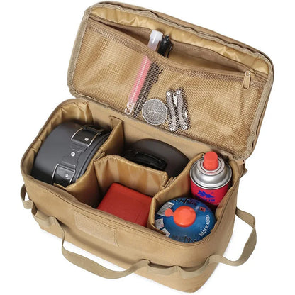 Outdoor Camping Gas Tank Storage Bag Large Capacity Ground Nail Tool Bag Gas Canister Picnic Cookware Utensils Kit Bag Beauty World Shop