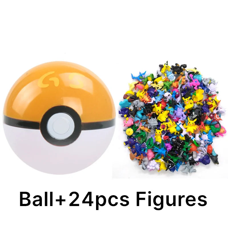 аниме фигурки Toys 7Cm Elf Ball 2-3cm Anime Action PokeBall Figures Monster Toy Model Dolls Children Christmas Gift Beauty World Shop