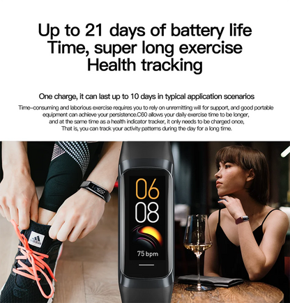 LIGE Amoled Smart Watch Men 2023 Smart Band Women Heart Rate Blood Smartwartch Waterproof Smart Bracelet Sport Fitness Tracker Beauty World Shop