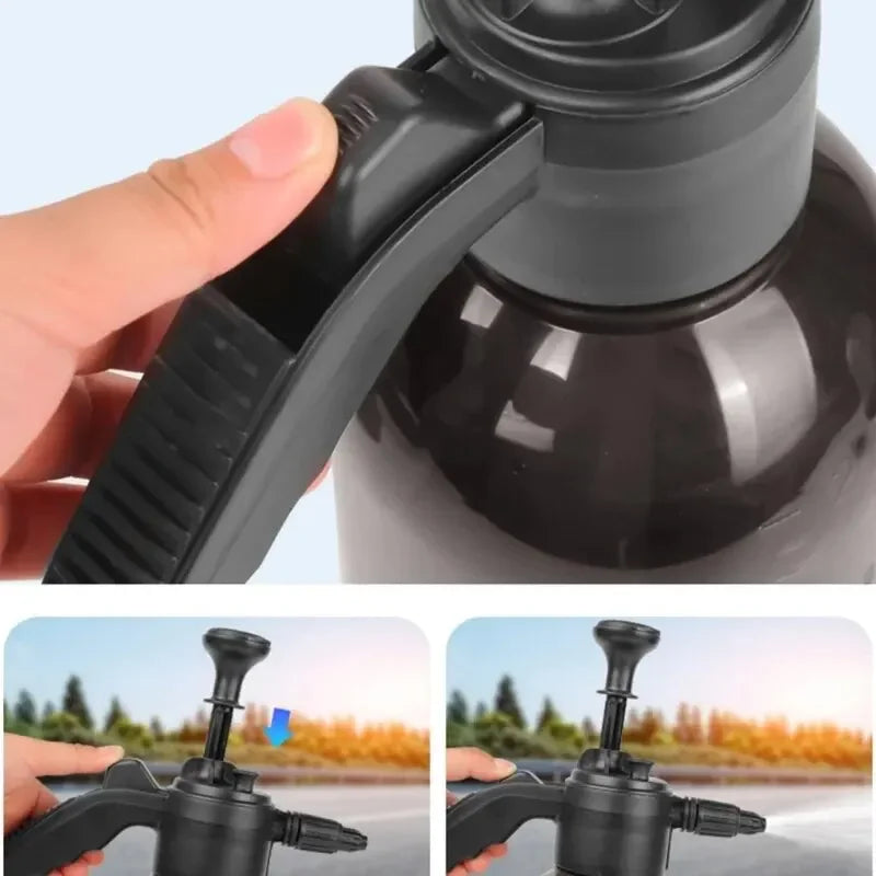 2L Foam Sprayer Car Wash Hand-held Foam Watering Can Air Pressure Sprayer Plastic Disinfection Water Bottle Car Cleaning Tools Beauty World Shop