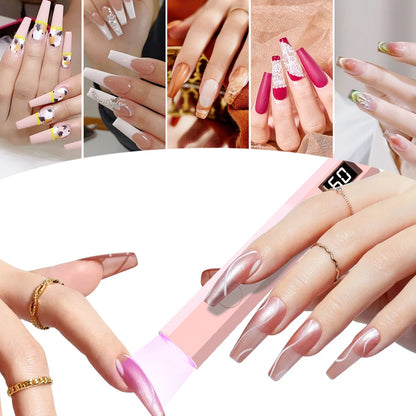 YIKOOLIN Convenient Handheld Nail Dryer Lamp UV/LED Nail Curing All Gel Polish Nail Art Tool Nail Art Convenient Nail Lamp Beauty World Shop