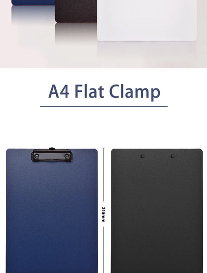 A4 File Folder Clipboard Writing Pad Memo Clip Board Clips Test Paper Storage Organizer School Supplies Office Stationary Beauty World Shop