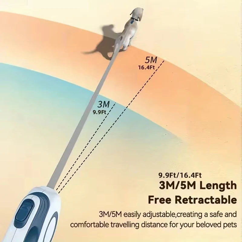 Booteely Automatic Retractable Dog Leash Extendable Rope For Outdoor Travel Walking Hiking Small Dogs Traction Rope Cat Lead Beauty World Shop
