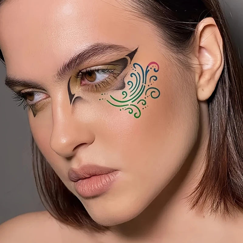 16Pcs Reusable Face Paint Stencils, DIY Body Art & Eyebrow Templates for Kids, Washable & Safe for Parties and Crafts Beauty World Shop