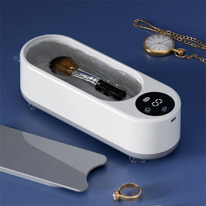 Portable Household Cleaning Machine, 450ml Clean Pod Ultrasonic Cleaner, Jewelry Cleaner Machine for Ring, Glasses, Makeup Brush Beauty World Shop