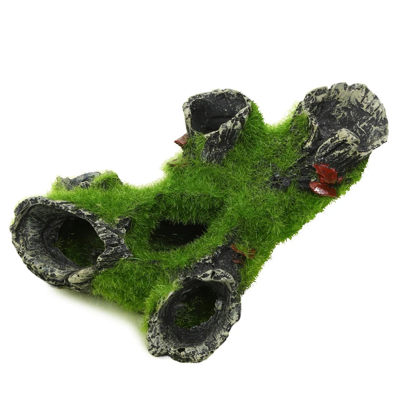 Resin Breeding Hiding Cave Simulation Shrimp Cave House Decorative Props Tree House Shelter Crafts Arts for Aquarium Landscaping Beauty World Shop