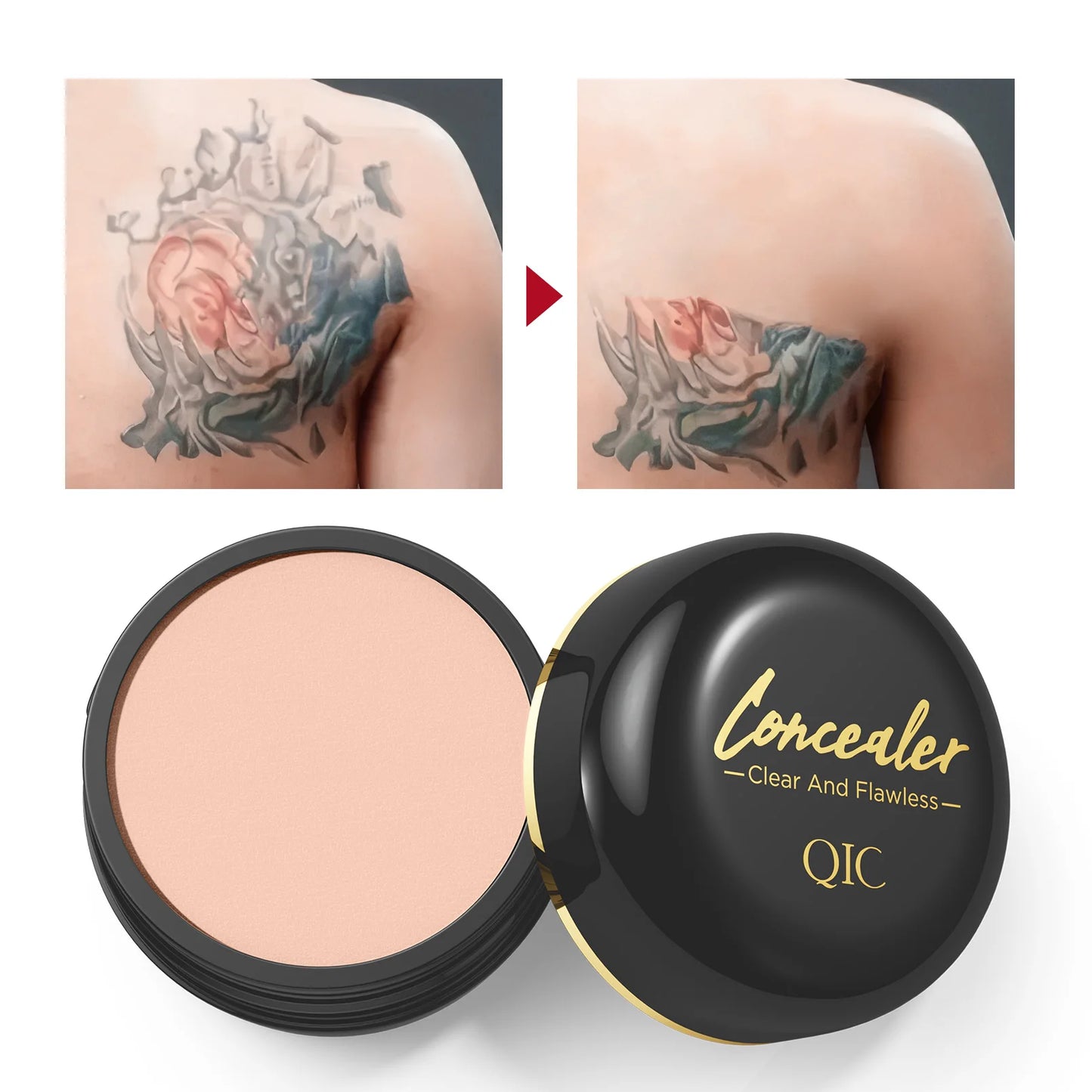 Waterproof Full Coverage Concealer for Tattoos, Scars - Natural Finish Foundation for All Skin Tones & Types Beauty World Shop