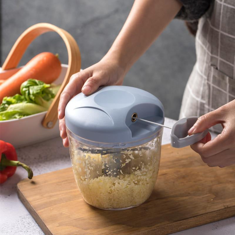 500/900ML Manual Meat Mincer Garlic Chopper Rotate Garlic Press Crusher Vegetable Onion Cutter Kitchen Cooking Accessories Beauty World Shop