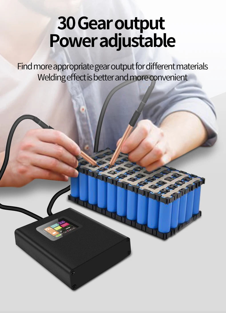 Digital Display Spot Welder 0.1-0.25MM Nickel Welding Handheld Protable Machine 30 Gear 18650 Lithium Battery Spot Welding Kit Beauty World Shop
