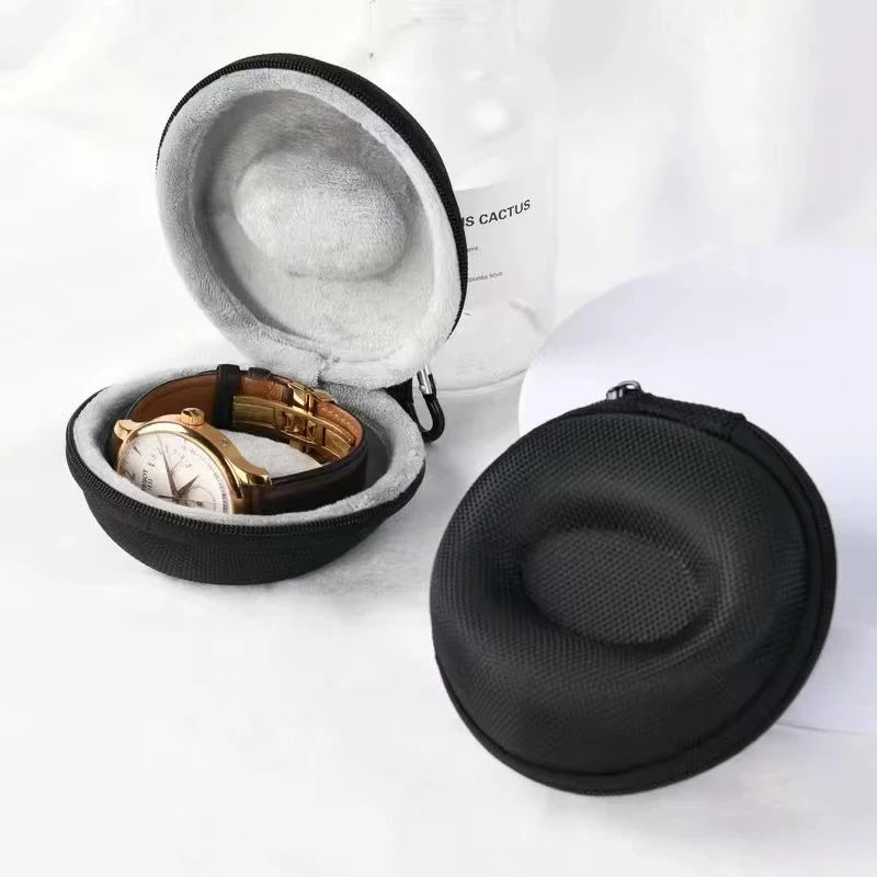 Portable EVA Single Watch Travel Case Watch Storage Organizer Box Watch Holder Waterproof for Smartwatches Zippered Container Beauty World Shop