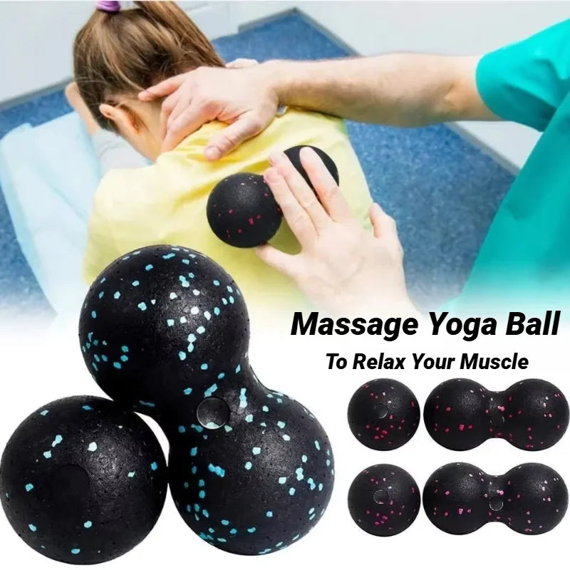 Yoga Peanut Balls Body Massage Fascia Ball Suit Foam Block High Density Muscle Relaxation Lacrosse Exercise Fitness Relieve Pain Beauty World Shop