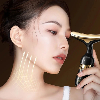 Microcurrent Facial Massager – Lift & Firm Skin, Reduce Wrinkles Face, Neck & Eye Rejuvenation Beauty World Shop
