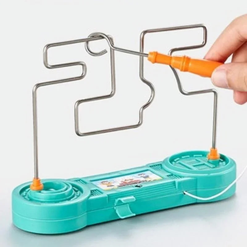 Kids Collison Electric Shock Toy Education Electric Touch Maze Game Party Funny Game Science Experiment Toys for Children Gift Beauty Fashion
