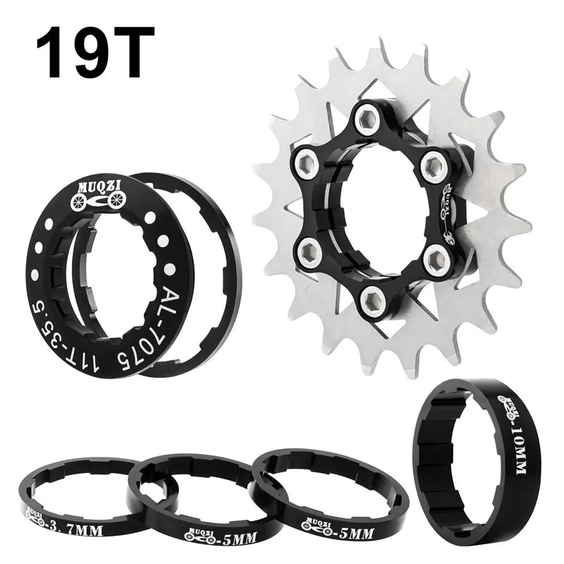 MUQZI Single Speed Cassette Cog 12T 13T 14T 15T 16T 17T 18T 19T 20T 21T 22T Bike Cassette Conversion Kit Beauty World Shop