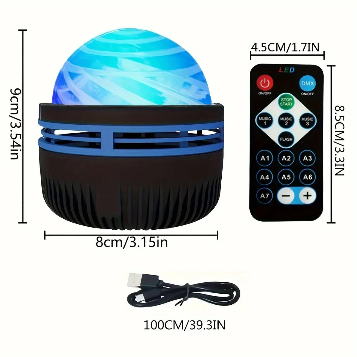Northern Lights Starry Sky Projector LED Night Light with Remote Control USB A Variety of Styles for Home Bedroom Party Decor Beauty World Shop