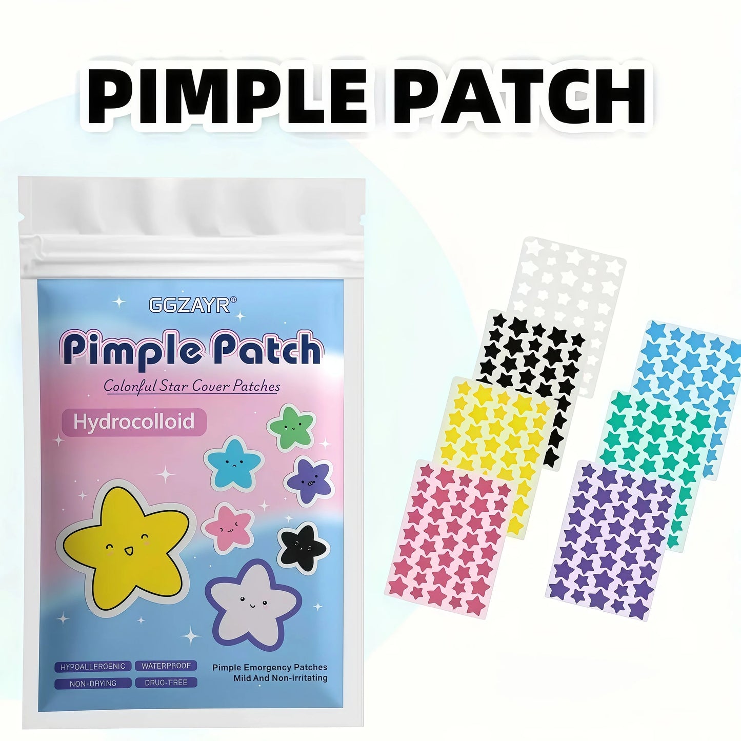 280/1120/1680pcs Seven-Color Star Pimple Patches – Invisible Hydrocolloid Dots for Fun & Gentle Skincare Beauty World Shop