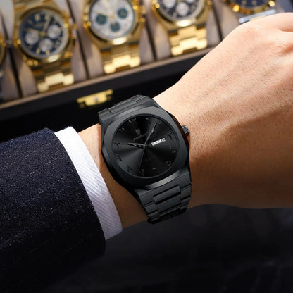 POEDAGAR Original Luxury Men's Watch Waterproof Week Date Fashion Men Wristwatch Quartz Stainless Steel Man Watches Reloj Hombre Beauty World Shop