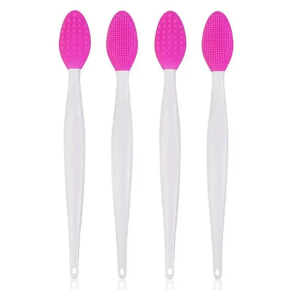 1PC/4PCS  Beauty Skin Care Wash Face Silicone Brush Exfoliating Nose Clean Blackhead Removal Brushes Tools With Replacement Head Beauty World Shop