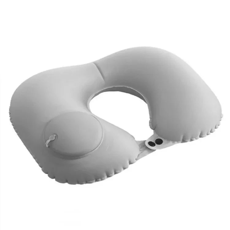 Inflatable Travel Neck Pillow U-shaped Cervical Orthopedic Protection Pillow Outdoor Portable Foldable Pillow Travel Essentials Beauty World Shop