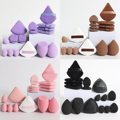 Cat Powder Cotton Candy 16-Piece Set 2 Makeup Eggs & 4 Mini Makeup Eggs & 2 Cotton Candy Powder Puff & 4 Powder Puff & 4 Mini C Beauty World Shop
