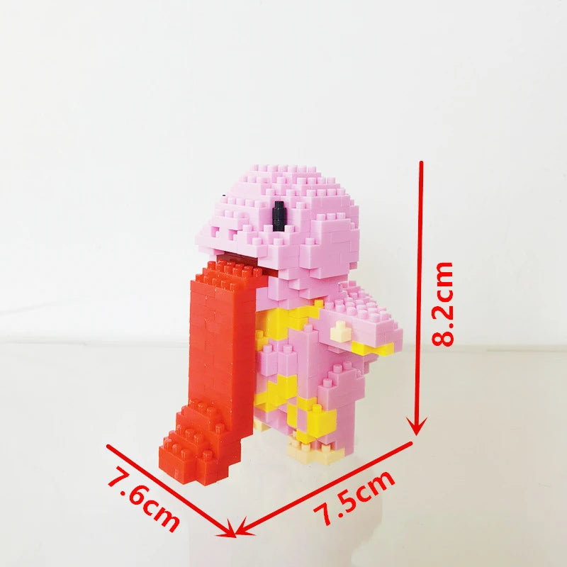 75 Style Building Blocks Assembly Anime Picachu Charizard Doll Blastoise Bulbasaur Gengar Bricks Figures Toy for Kid Gift Beauty World Shop