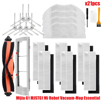 For Xiaomi Mijia G1 MJSTG1 Mi Robot Vacuum Mop Essential Vacuum Cleaner Side / Main Brush Cover Hepa Filter Mop Cloth Parts Beauty World Shop