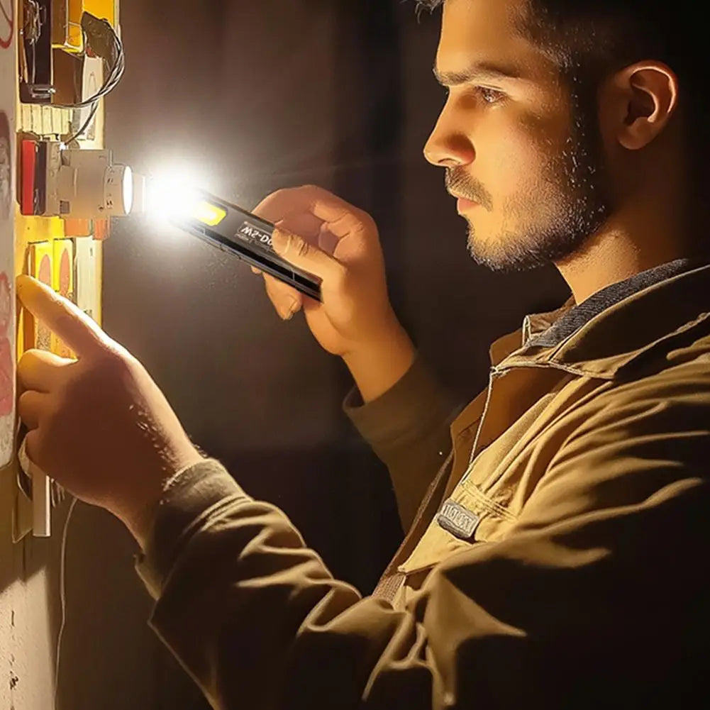 Outdoor LED Flashlight 550Lm Portable Mini Torch Light Pocket Lantern Flood Work Light with 5 Modes Beauty World Shop
