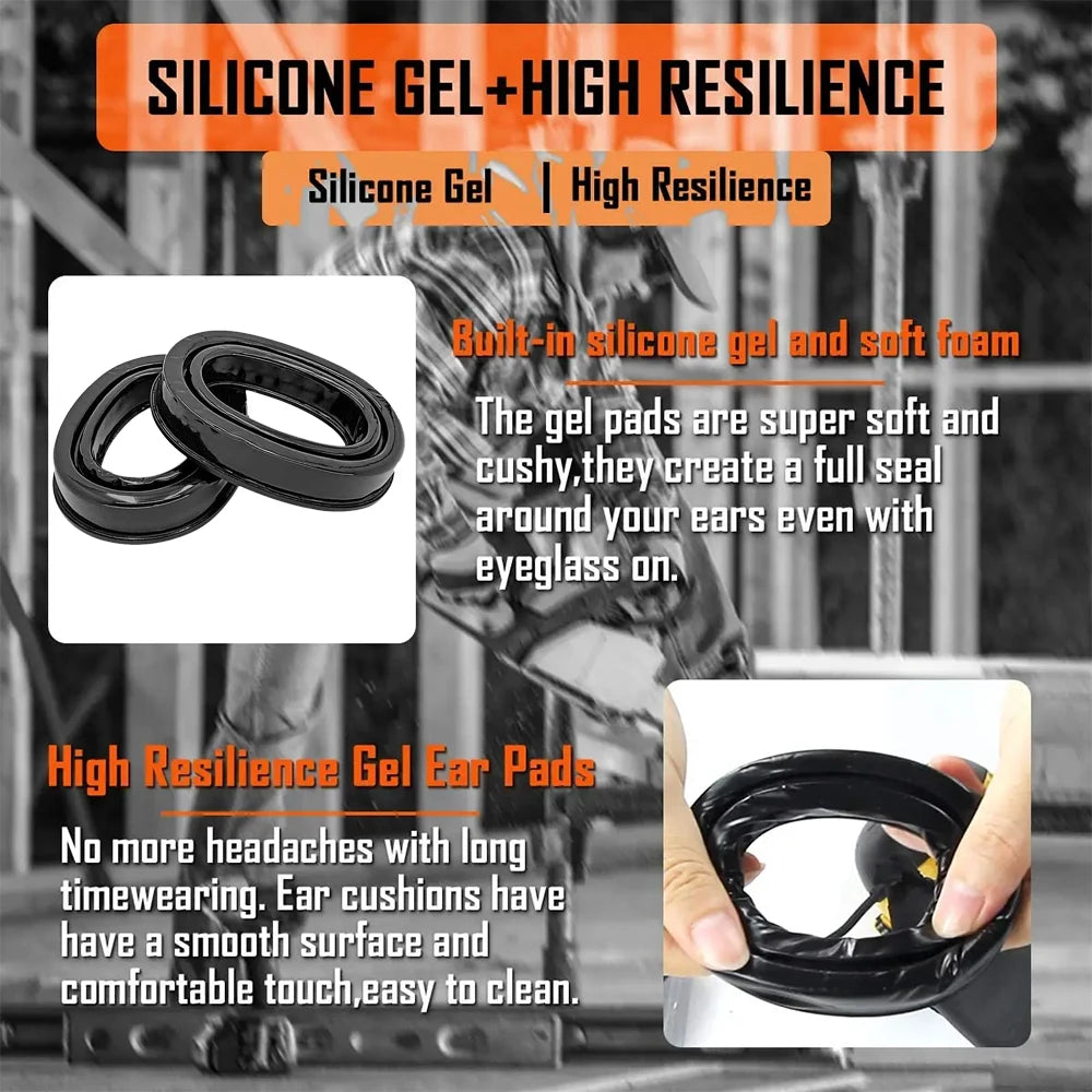 Tactical Headset Earmuffs Gel Ear Pad for 3M Peltor Sport Tactical Hearing Protection Headset Hunting Shooting Headset