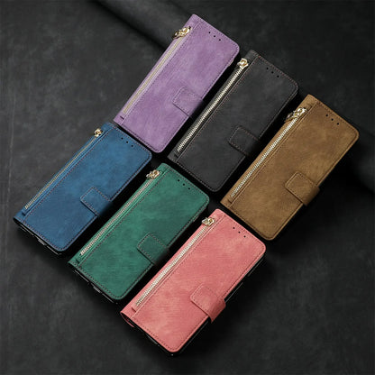 2 in 1 Magnetic Zipper Cards Solt Wallet Leather Case For Samsung Galaxy Z Fold 8 ultra 7 6 5  Wireless Charging Bag Purse Cover Beauty World Shop