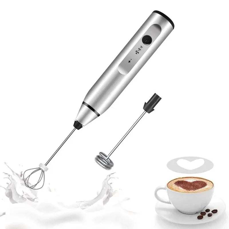 Portable Electric Milk Frothers Handheld Blender USB Mini Coffee Maker Whisk Mixer Cappuccino Cream Egg Beater Food Blender Beauty World Shop