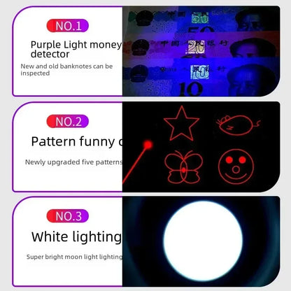 Enhanced Multifunctional Toy with USB Charging Infrared Laser Pattern Projection Interactive Cat Stick for Pet Activity Supplies Beauty World Shop