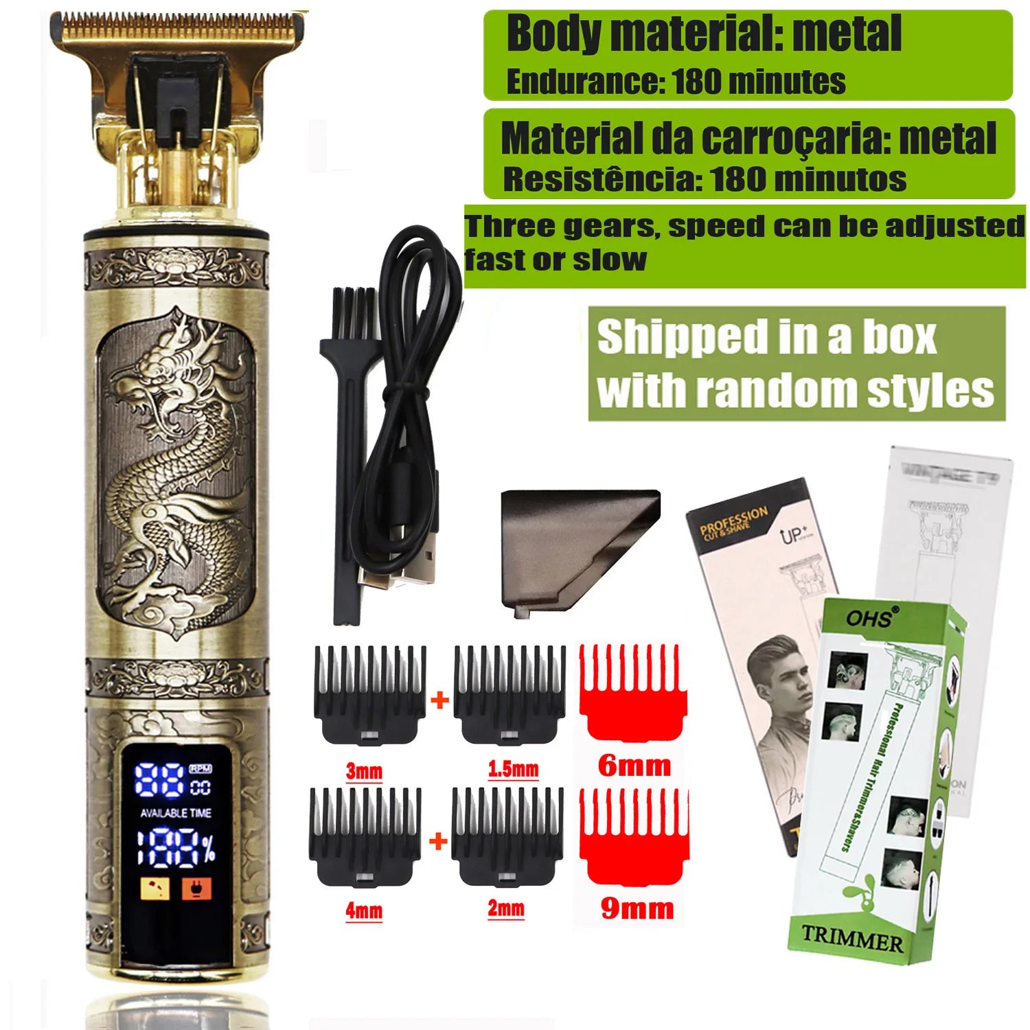 Vintage T9 Hair Clipper Beard Shaving Body Hair Trimmer Clippers Electric Men Haircut Machine 0mm Barber Shaver Beauty World Shop