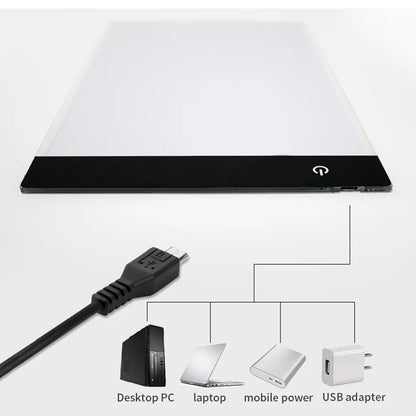 A4 Level Dimmable Led Drawing Copy Pad Board Children's Toy Painting Educational Kids Grow Playmates Creative Gifts For Children Beauty Fashion