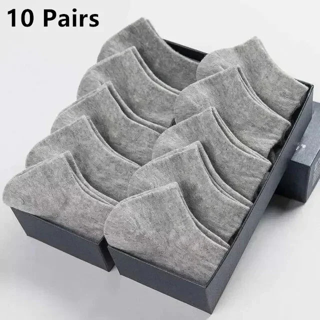 5/10 /20/30 Pairs Unisex Casual Plain Color Boat Socks Thin Breathable Comfy Anti Odor Sweat-absorbing Ankle Socks For Men Women Beauty World Shop