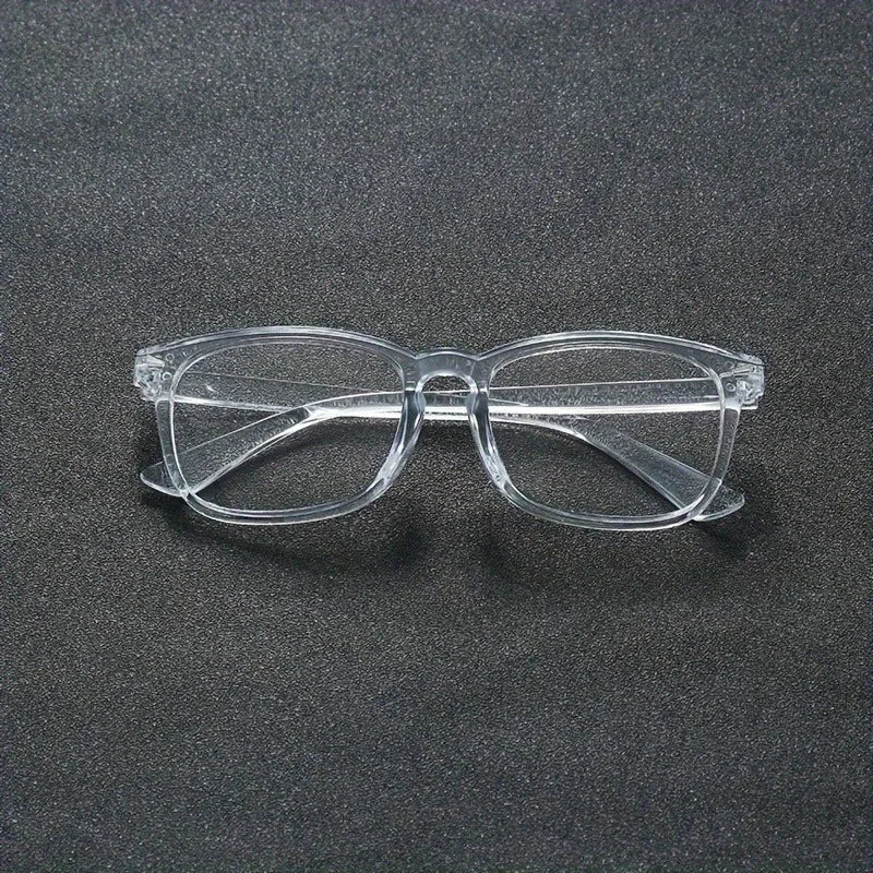 1pc Square Rivet Fashion Anti Blue Light Glasses for Daily Commute, Fashion Glasses|Riveted Frame Design|Lightweight Eyewear Beauty World Shop
