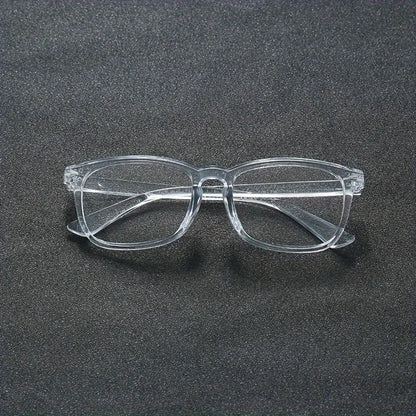 1pc Square Rivet Fashion Anti Blue Light Glasses for Daily Commute, Fashion Glasses|Riveted Frame Design|Lightweight Eyewear Beauty World Shop